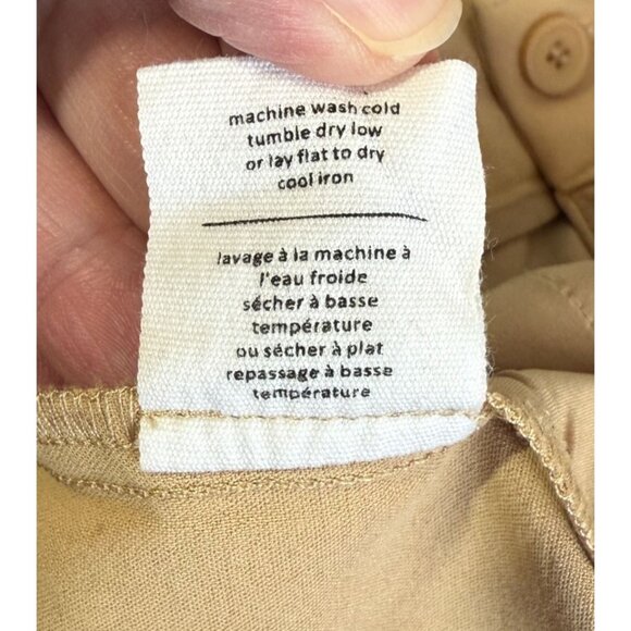 Oak + Fort Womens Trouser Pants Size 2 Tan Dress Pants Career Office Minimalist - Picture 10 of 10